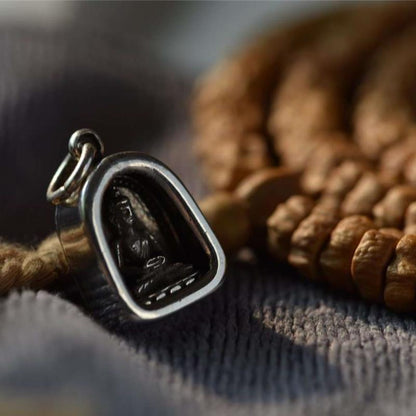 Buddha Gau Box Pendant Tibetan Mala Bead Necklace Unisex