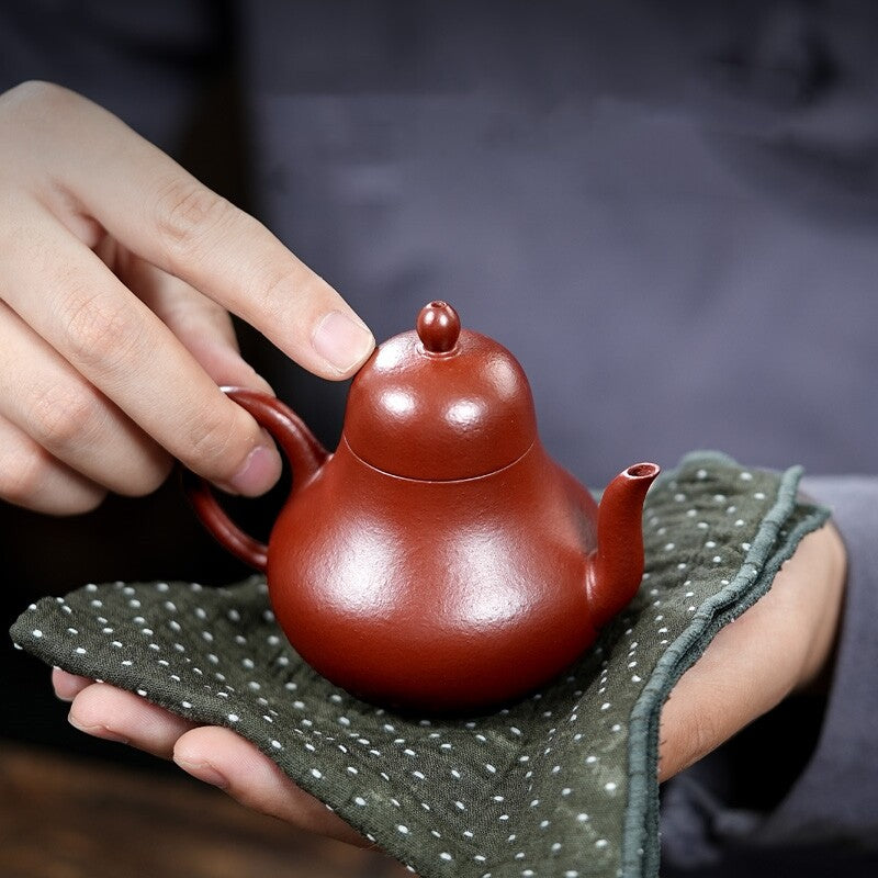 140ml Marked Tea Pot Real Yixing Zisha Dahongpao Clay Siting Handmade Pot Of Tea