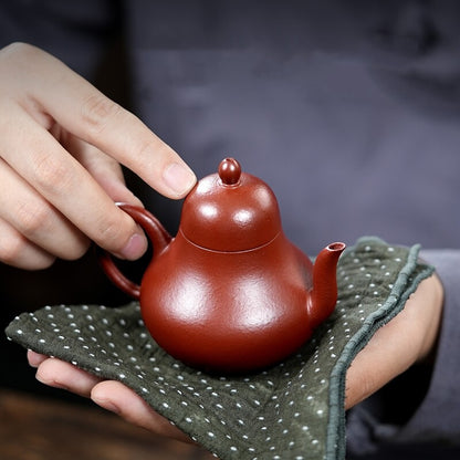 140ml Marked Tea Pot Real Yixing Zisha Dahongpao Clay Siting Handmade Pot Of Tea