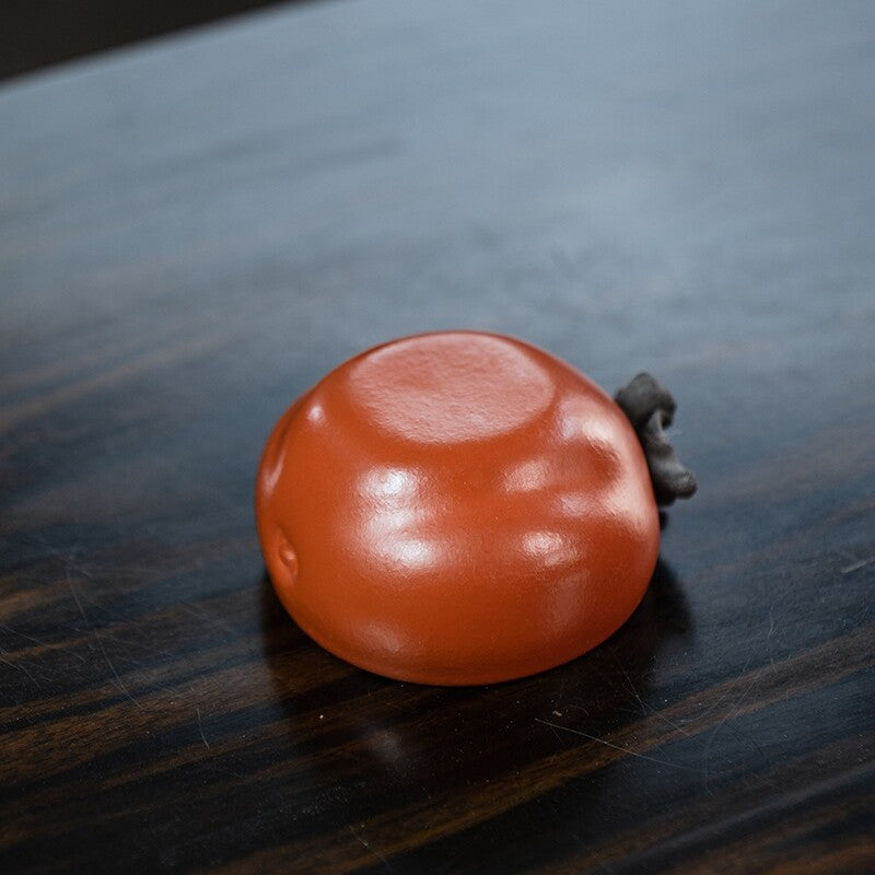 Persimmon Design Yixing Zisha Purple Clay Tea Cup Creative Chinese Personal Cup