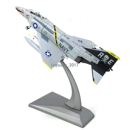 1:100 McDonnell-Douglas F-4C Phahtom Fighter Plane Model Diecast Airplane Model
