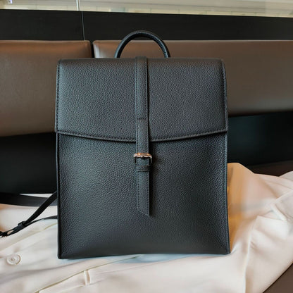 Large Genuine Leather Backpack School Bag Casual Backpack 30*10*26 Cm Travelling