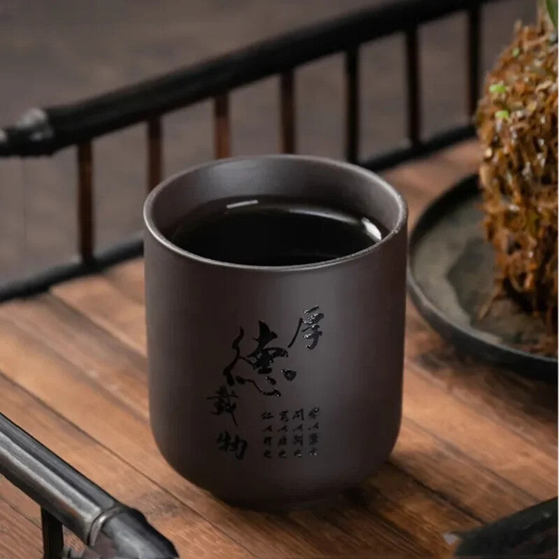 Chinese Yixing Purple Clay Teacup Oolong Tea Handmade Boutique Single Cup