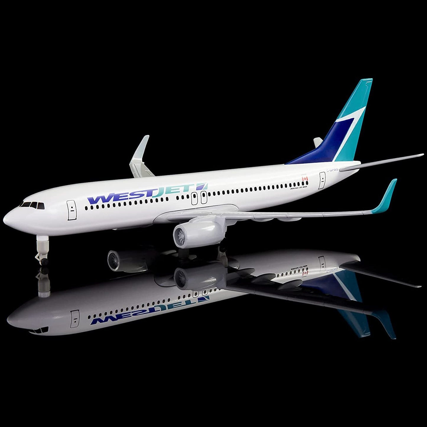 1:300 American Westjet B737 Model Plane Alloy Diecast Airplane Aircraft Ornament