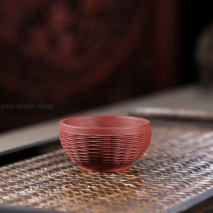 Chinese Yixing Zisha Tea Cup Marked 70ml Kungfu Cup Original Ore Handmade Cups