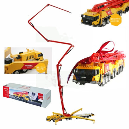 1:50 SANY 86M TUCK MOUNTED CONCRETE PUMP Constuction Equipment Diecast Model
