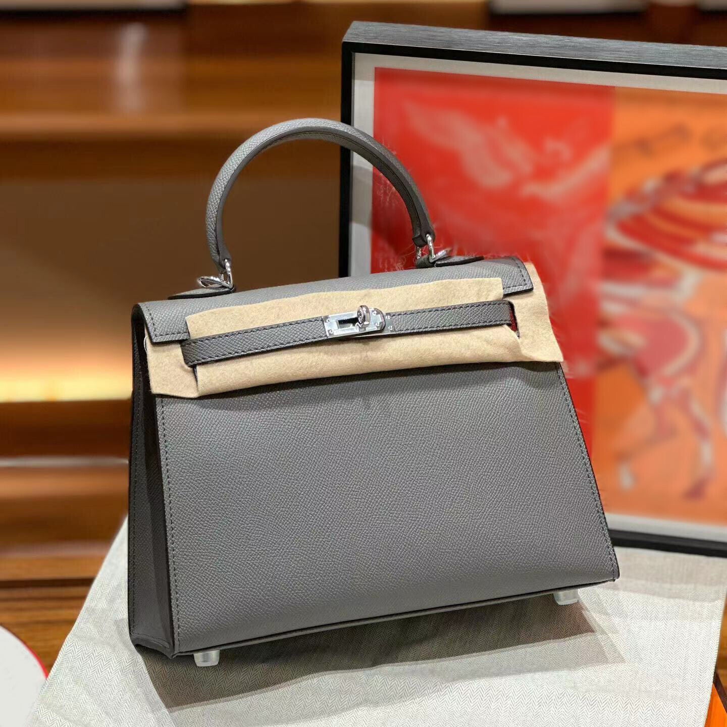 19/22/25/28 Real Leather Flap Handbag Tote Briefcase Fashion Purse Shoulder Bag
