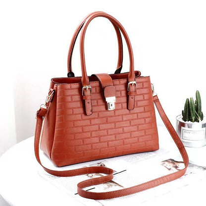Women's Ladies PU Leather Handbag Purse Shoulder Bag Backpack Messenger Tote Bag