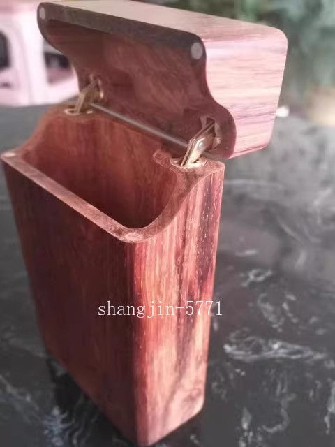 New Rosewood Cigarette Case Protection Box Wooden Handmade Pack Holder Gift