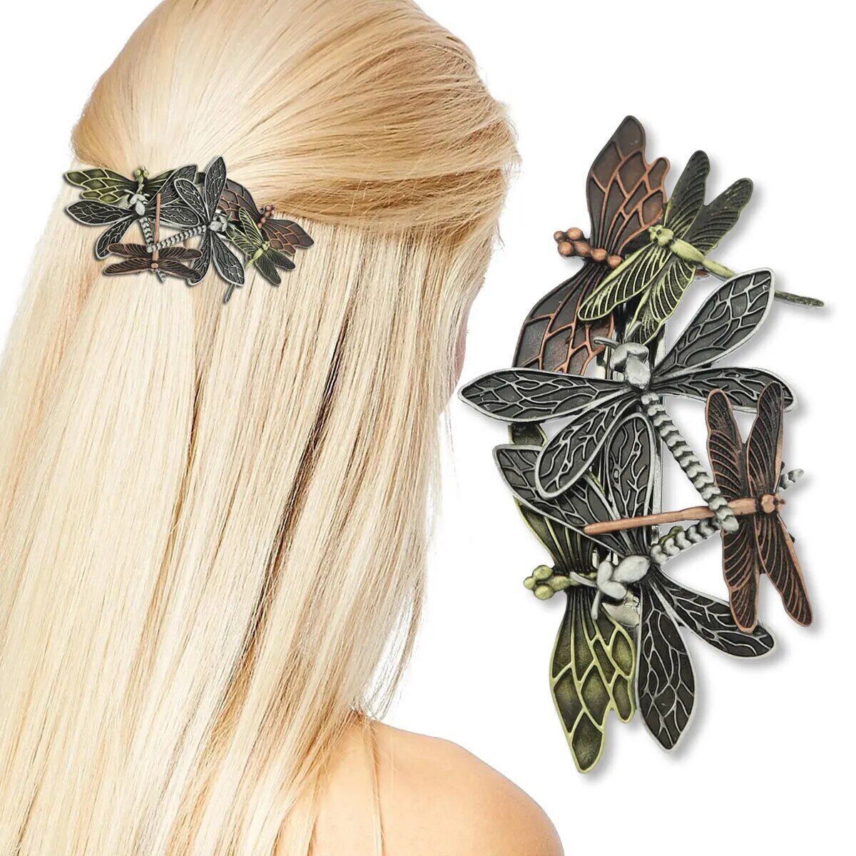 Numeral Hairpin Retro Punk Vintage Barrette Statement Jewelry Hair Accessories