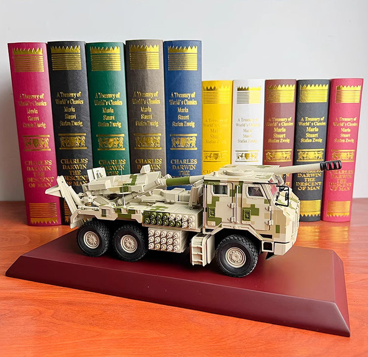 1:32 34CM PCL-181 155MM Vehicle Mounted Howitzer Launcher Truck Diecast Model