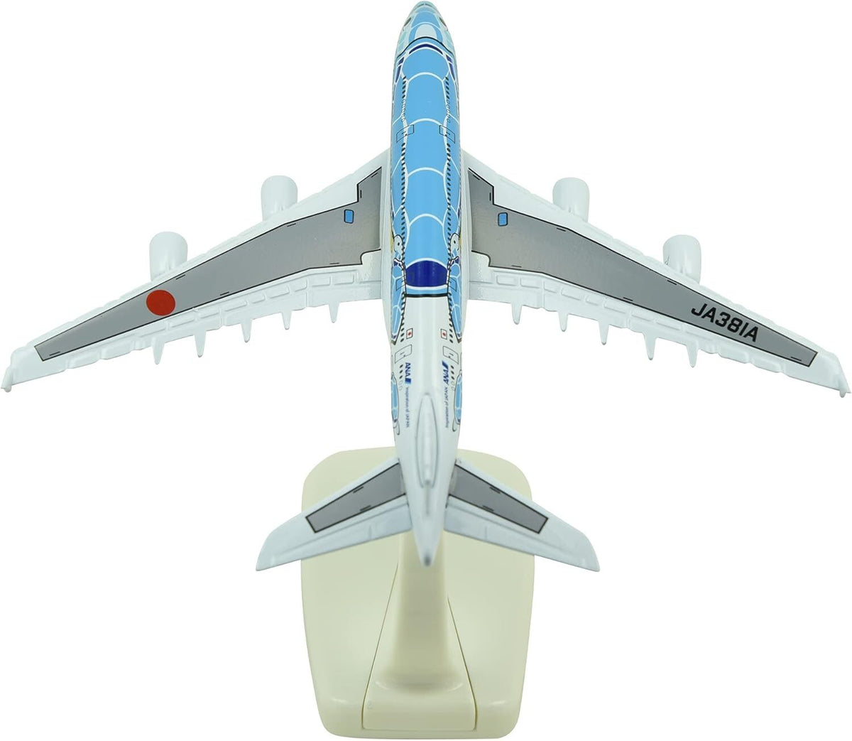 1:500 15cm A380 ANA Sea Turtle Metal Airplane Model Plane Toy Plane Model Blue