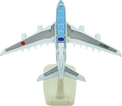 1:500 15cm A380 ANA Sea Turtle Metal Airplane Model Plane Toy Plane Model Blue
