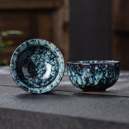 Tea Cup Ceramic Kungfu Teacup Chinese Jianzhan Traditional Ceramic Art Best Gift