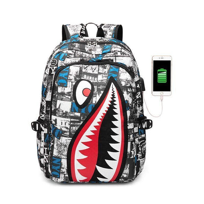 Backpack Elementary Bookbag Travel Cartoon Print Primary School Student Backpack