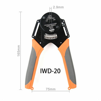 IWD-20 Solid Barrel Pins Plug Spring Terminal Cable Crimper Aviation Crimping