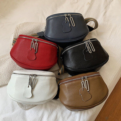 Women's Real Leather Bags, Crossbody Bag Sling Backpack Waist Pack Soft Leather