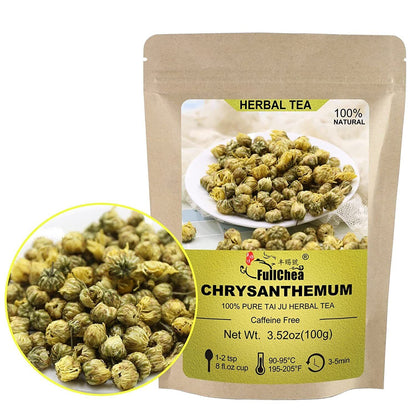 2023 FullChea Top Grade Chrysanthemum Tea 3.52oz/100g - Premium Herbal Tea