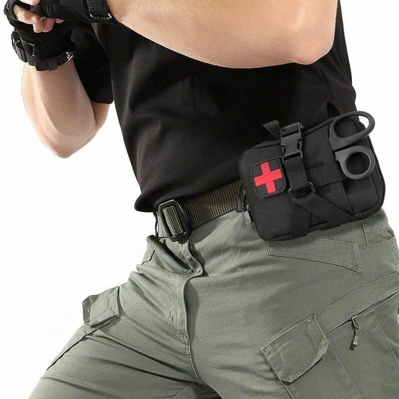 First Aid Quick Release Pouch Patch Bag Tactical Emergency EDC Rip-Away Survival