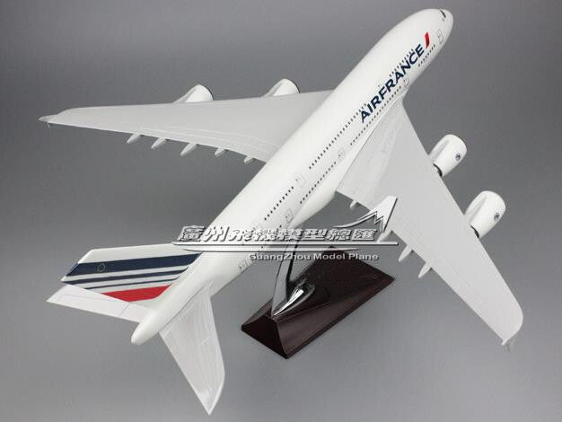 45CM AIR FRANCE AIRBUS A380 F-HPJC Passenger Airplane Resin Aircraft Plane Model