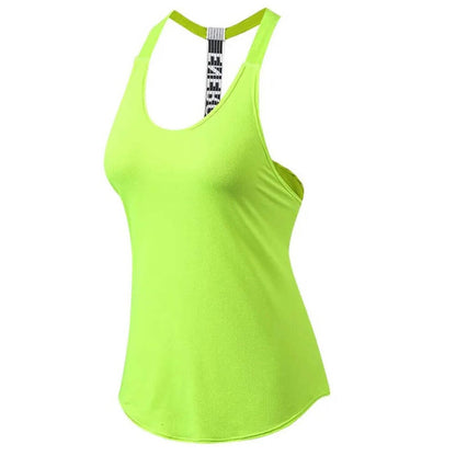 Gym Tops – Women’s Backless Quick-Dry Yoga Tank