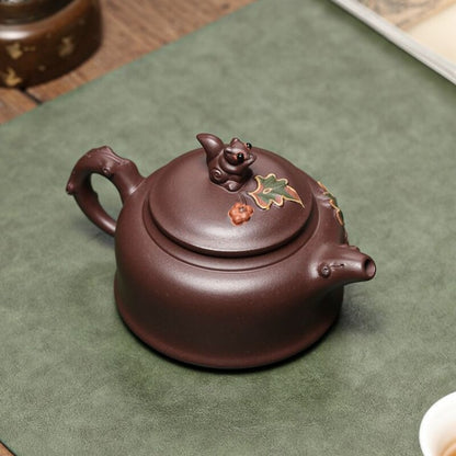 Handmade Tea Pot Original Ore Real Yixing Zisha Purple Clay Marked Master Pot