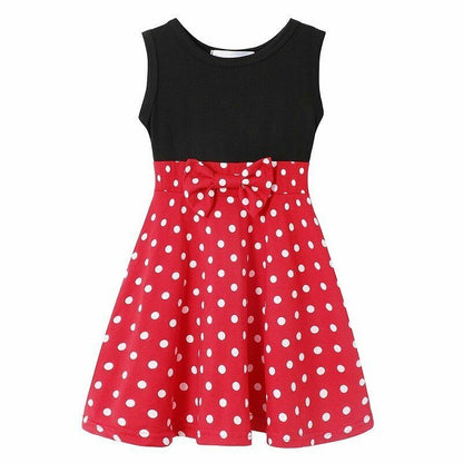Mother Daughter Dresses Girl Dots Swing Casual Sundress Tunic Halloween Clothes