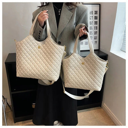Winter Quilted Bag Shoulder Bag Handbags Tote Bags Women Top Handle Bag