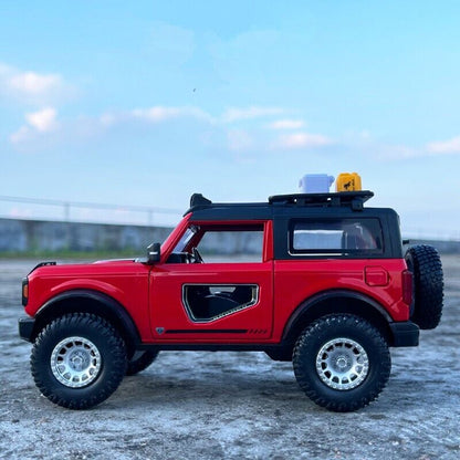 1:32 Ford Bronco Lima Druckguss Modellauto Geländewagen Spielzeug Soundlicht Geschenk -