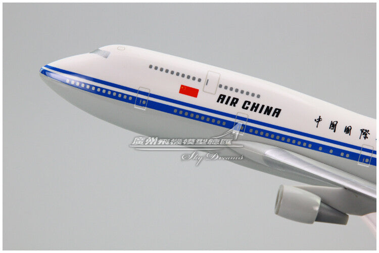 1:200 35CM AIR CHINA BOEING 747-400 Passenger Plane ABS Plastic Aircraft Model