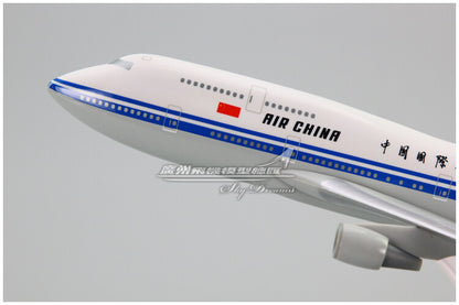1:200 35CM AIR CHINA BOEING 747-400 Passenger Plane ABS Plastic Aircraft Model
