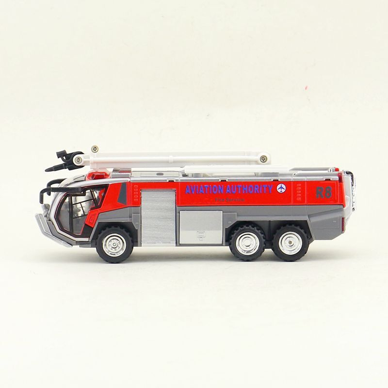 1/50 Airport Fire Truck Pull Back Sound & Light Aviation Fire Car Toys Model