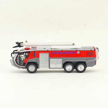 1/50 Airport Fire Truck Pull Back Sound & Light Aviation Fire Car Toys Model