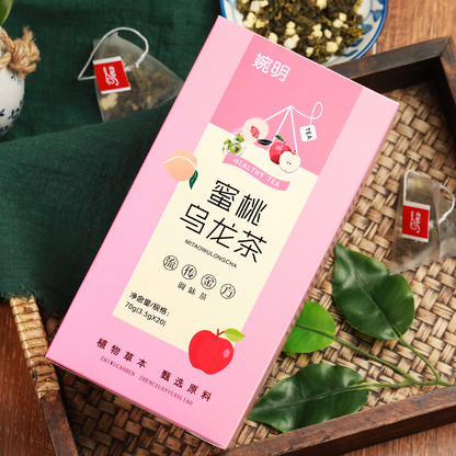 70g 3.5g*20 bags peach oolong tea white peach peach tea dried apple flavored tea