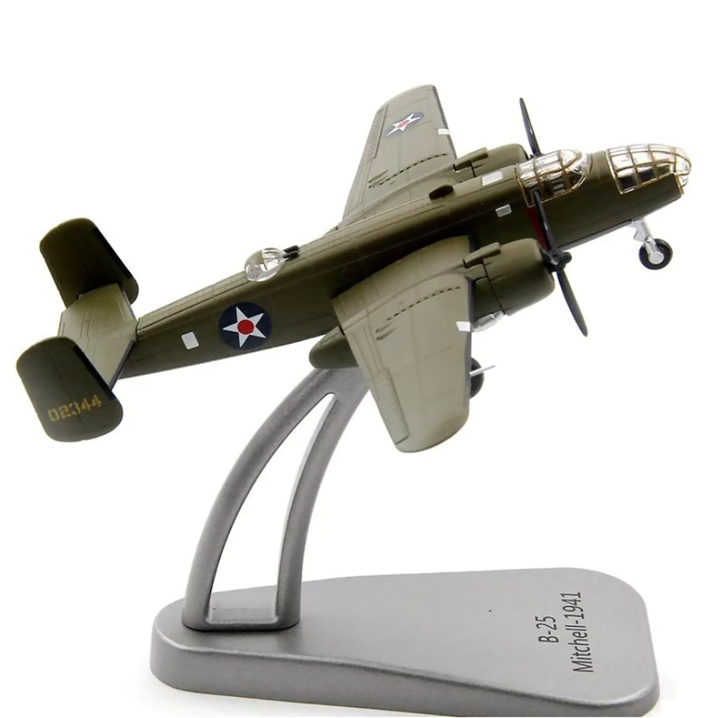 1/144 Scale B-25 Bomber Mitchell Alloy Aircraft Model Plane Souvenir Display