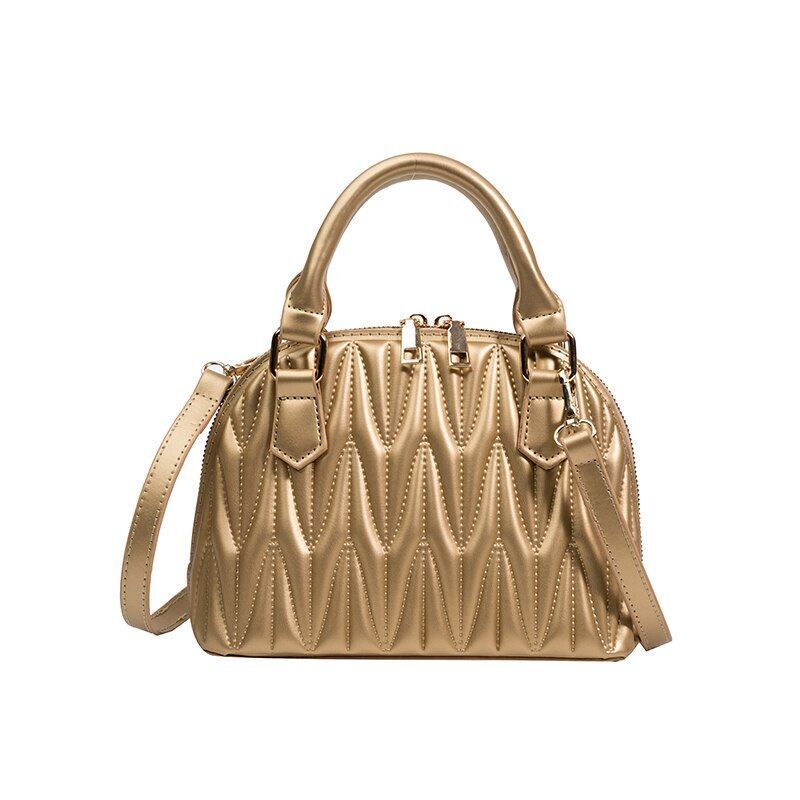 Handbag Embroidery Synthetic Leather Shoulder Bag Crossbody Shell Bag Clutch Bag