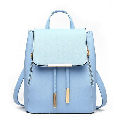 Women's Backpack Rucksack Knapsack Female Backpacks Pu Leather School Travel Bag