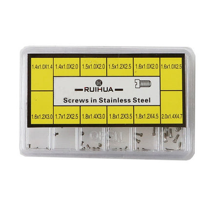 No. 4023-A One Head 12 Different Sizes Stainless Steel Watch Back Case Screw D