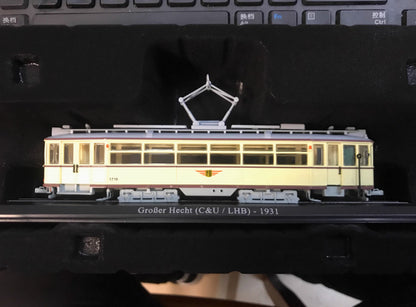 1/87 Scale Dresden Germany GroBer Hecht C&ULHB 1931 Urban Rail Trolley Model