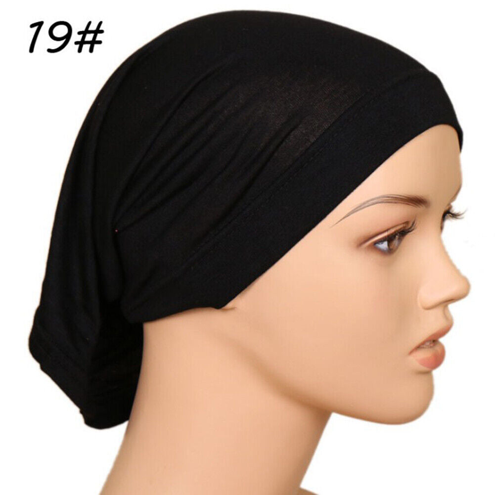 Muslim Head scarf Inner Hijab Caps Islamic Underscarf Ninja Scarf hat Unisex