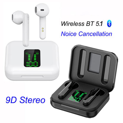 Bluetooth Earbuds Wireless earphones Noise Cancelling for Samsung Android iPhone