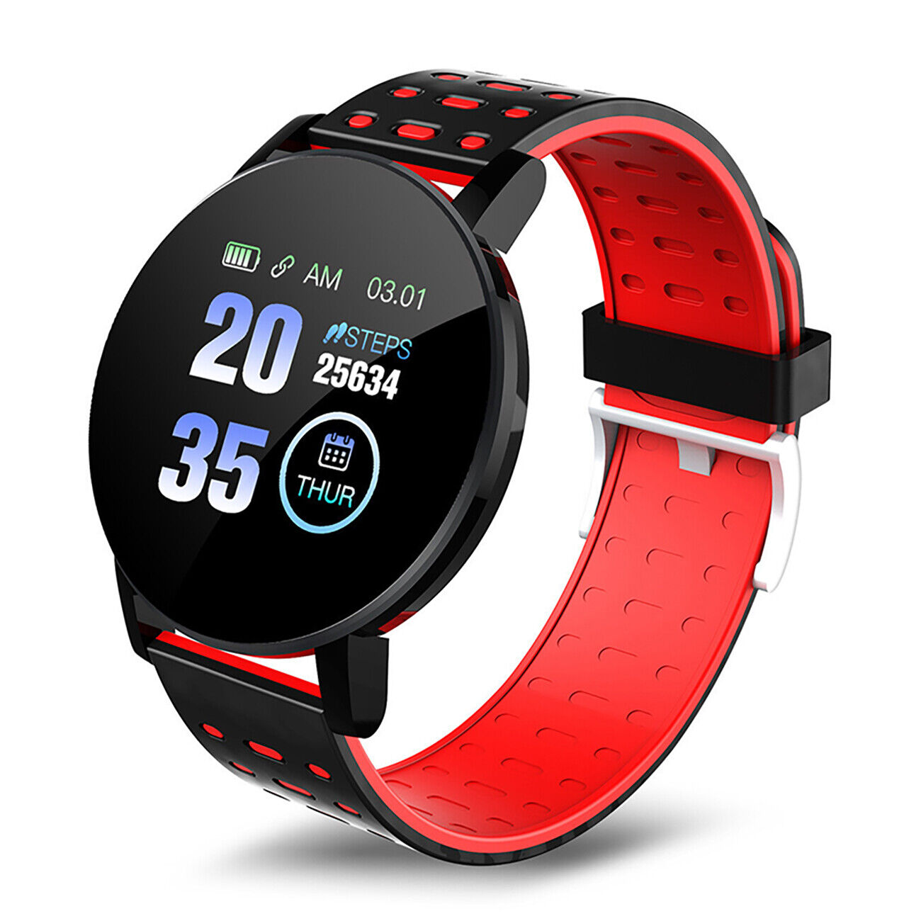 Bluetooth Smart Watch Heart Rate Monitor Bracelet for Android Ios Iphone Samsung