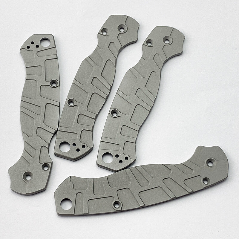 1 Pair Aluminum Alloy Knife Handle Scales for Spyderco C81 Para 2
