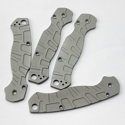 1 Pair Aluminum Alloy Knife Handle Scales for Spyderco C81 Para 2