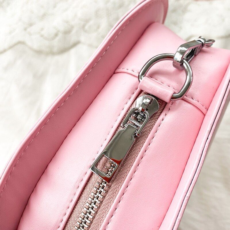 Mushroom Shape Bag Synthetic Leather Shoulder Bag Chain Satchel Purse 28*7*25 CM