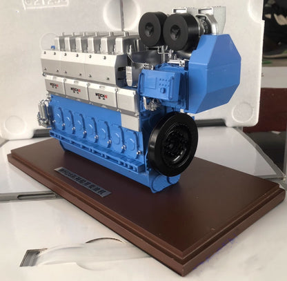 1:20 WEICHAI WH28 Marine Engine Large-Scale Engine Generator Diecast Model