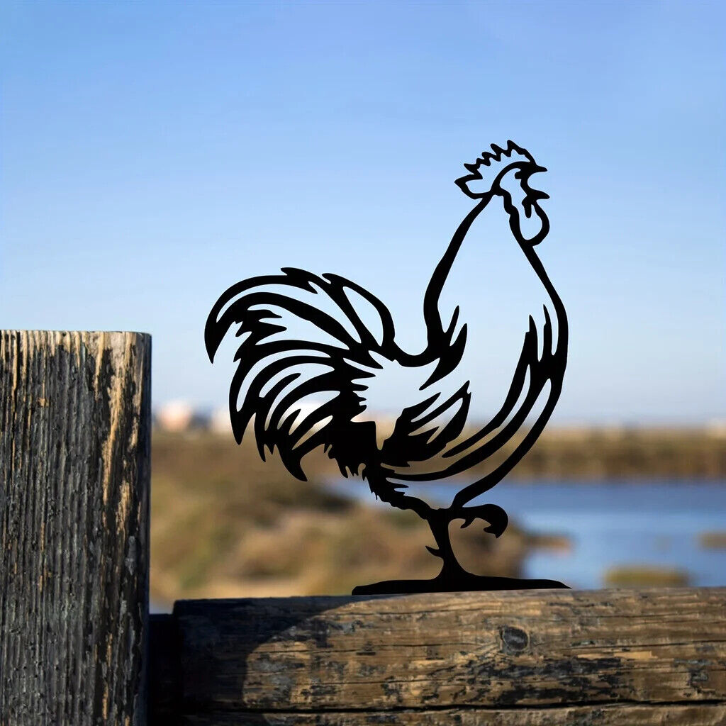 Metal Rooster Mailbox Topper Personalized Home Garden Decoration Mailbox Cover