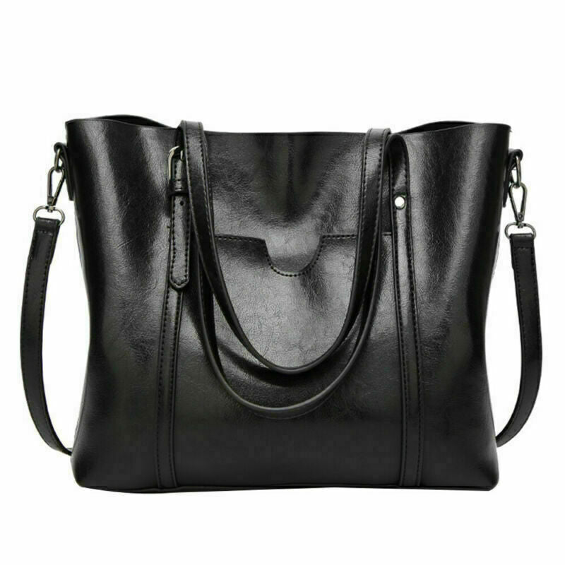 Women Large Retro Handbag Leather Shoulder Bag Purse Messenger Tote Satchel Hobo