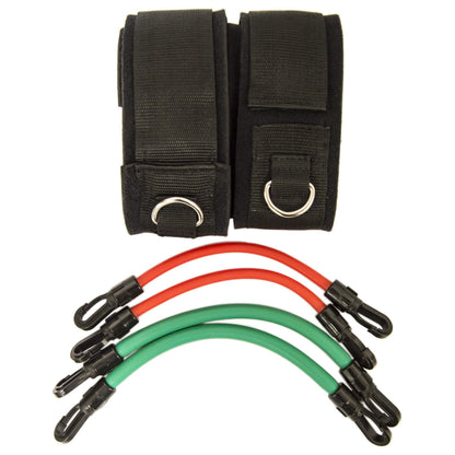 Latex Resistance Bands with Tube Ankle Straps - Leg and Abdomen Workout Exercise