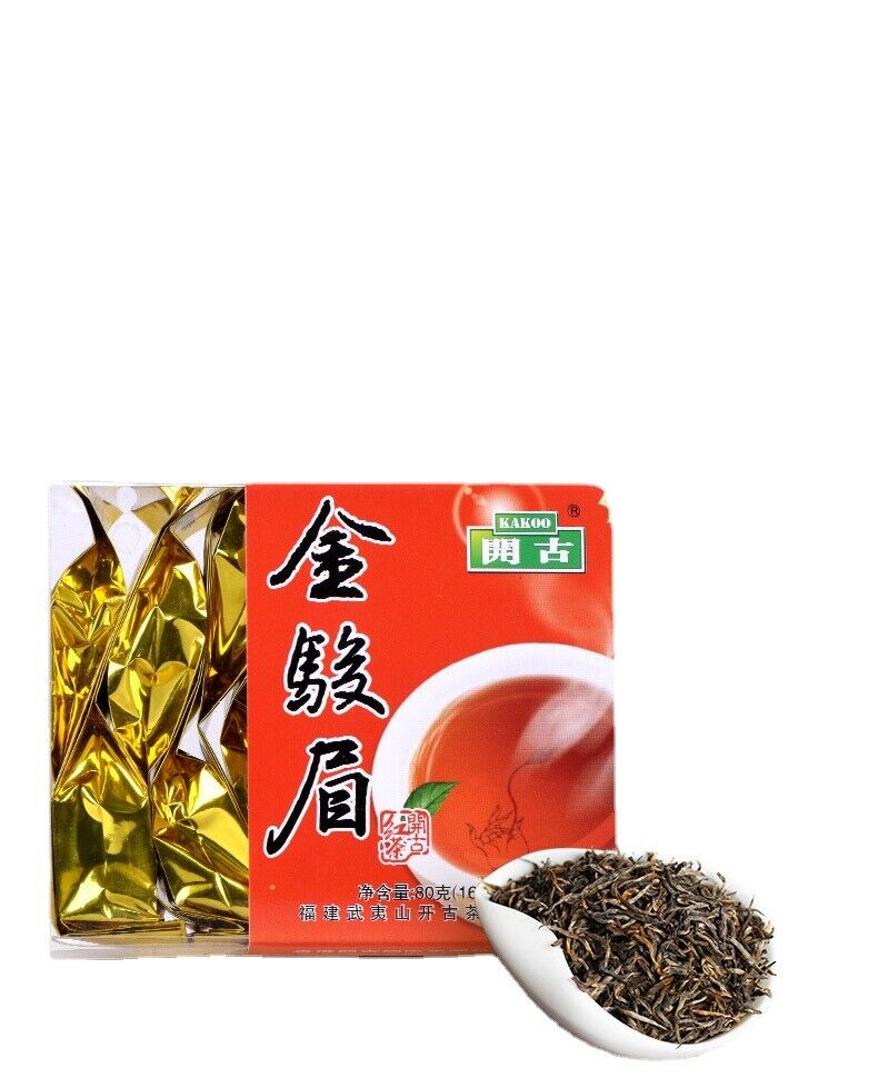 Jinjunmei Fujian Wuyishan Min Black Tea Tea Bagged Tea 16 Packs/Box 80g